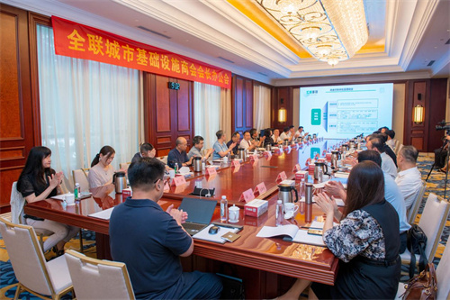由集團(tuán)承辦的全聯(lián)城市基礎(chǔ)設(shè)施商會(huì)四屆三次會(huì)長(zhǎng)辦公會(huì)議在濰坊成功召開(kāi)